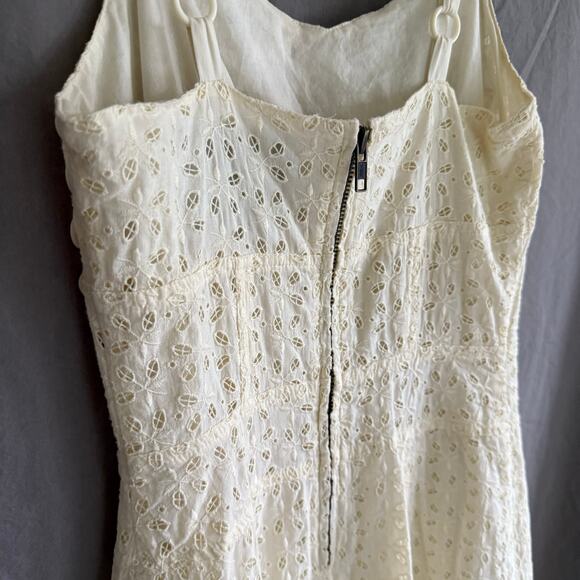 Luella for Target Dress Cream Eyelet Y2K Collectible 100% Cotton Women's Size XS - Picture 7 of 13